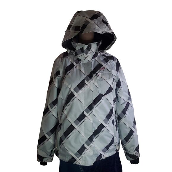 Orage Size S Women's Plaid Ski Snowboarding Coat Prime OT 5000g to 10000g Plaid - Picture 1 of 14